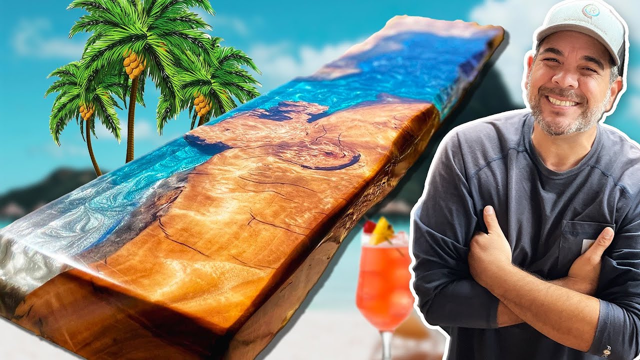 How We Made THIS Epoxy Resin Fireplace Mantel