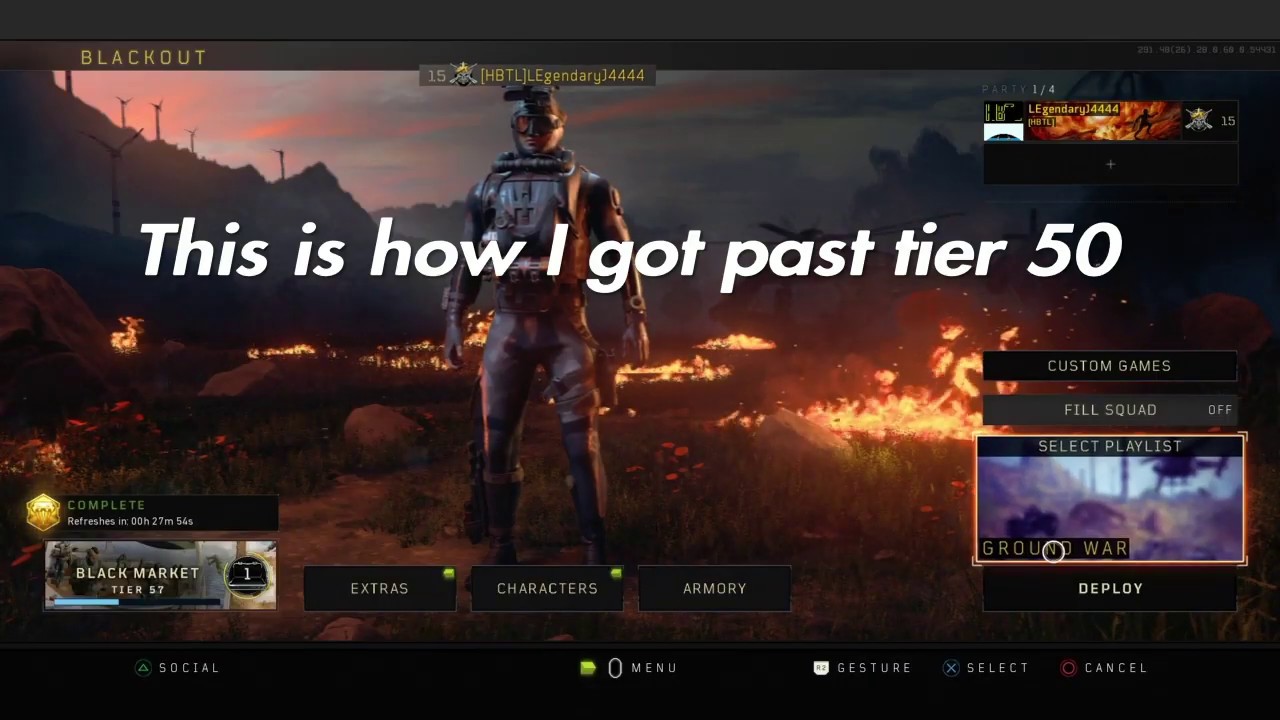 BO4 How to Gain tiers Fast,Easy Method! Earn Reserves Fast!
