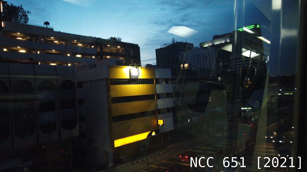{+Weird HORN} KL Monorail Line Sunset Ride - Scomi/MTrans From Medan Tuanku To Tun Sambantan [11]