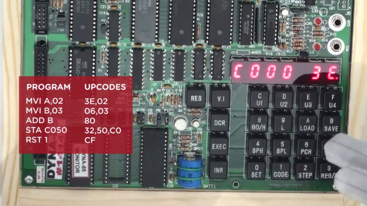 8085 Microprocessor Trainer Kit (Dyna-85)