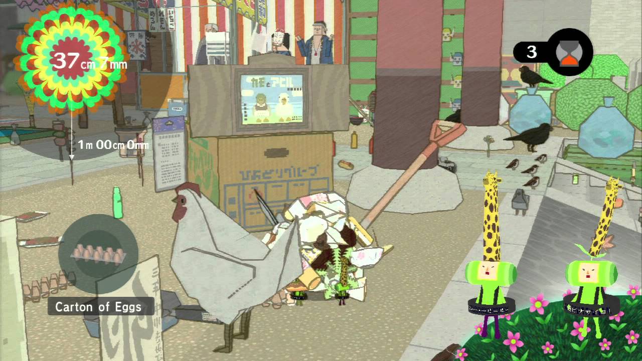 Katamari Forever (PS3) - Co-op with Yaasmiyn - Cherry Planet (fail) (2011-07-01)