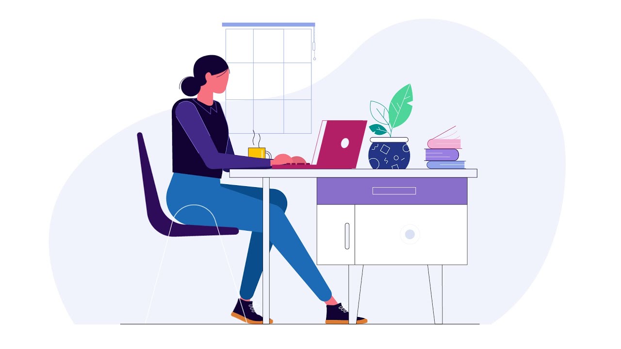 Character Animation working at Office Desk | Motion Graphics Tutorial