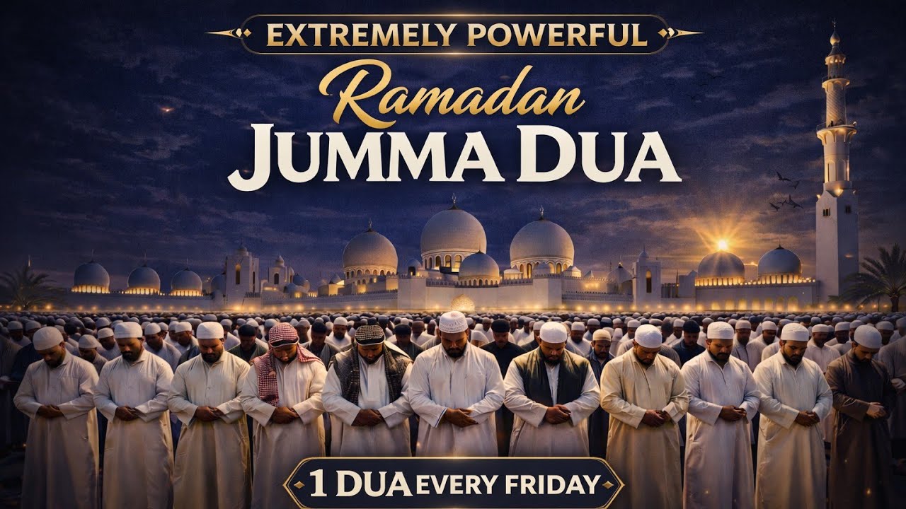 Ramadan Jummah Dua | Extremely  Powerful Dua for Endless Wealth - The Light of Holy Quran 