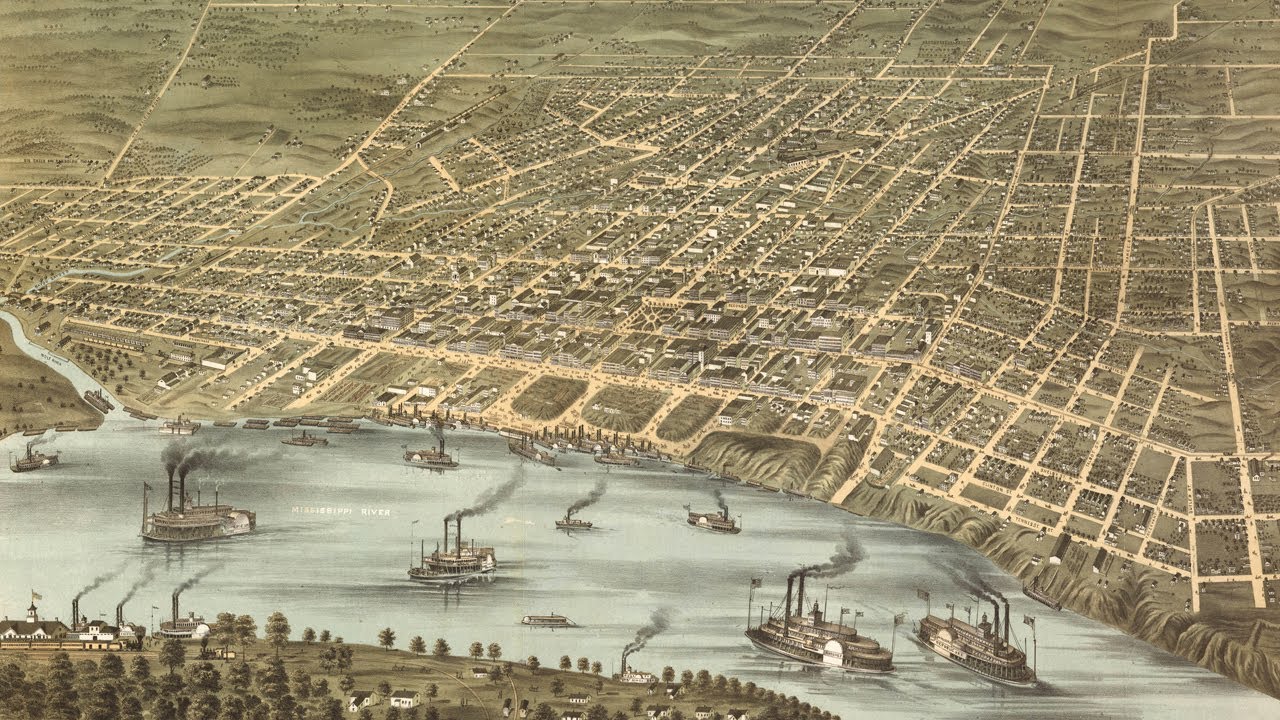 История и картография Мемфиса (1870)