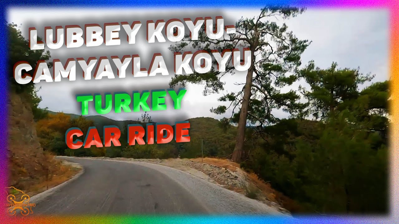 From The Lubbey Koyu Village To The Camyayla Koyu Village. Odemiz. Turkey. Car Ride.