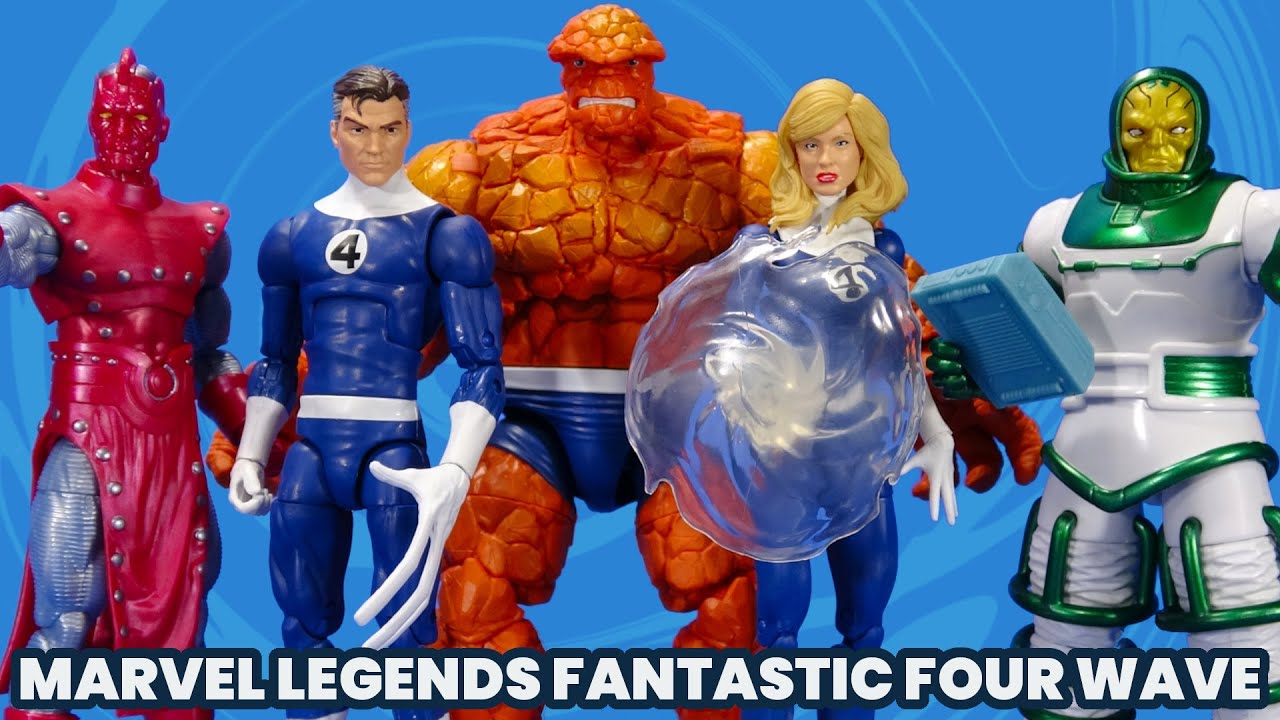 Обзор Marvel Legends Fantastic Four Retro Psycho-Man High Evolutionary Thing Invisible Woman