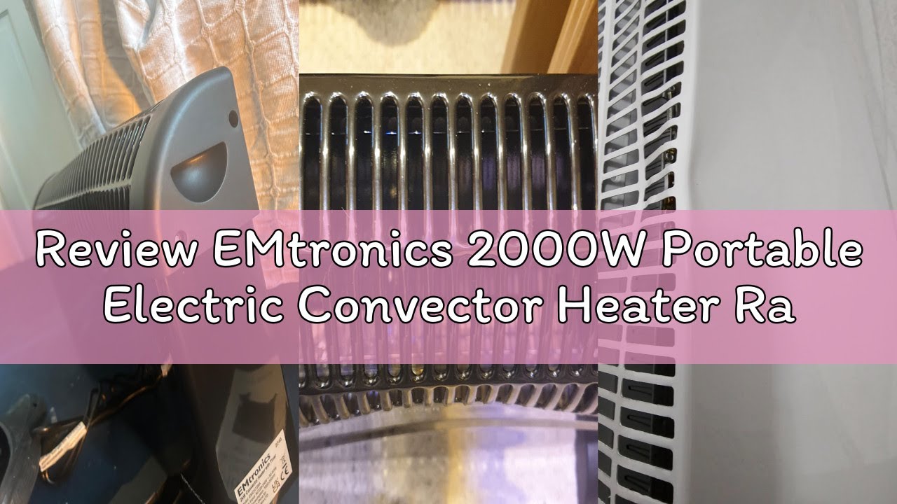 Review EMtronics 2000W Portable Electric Convector Heater Radiator with 3 Adjustable Heat Settings,