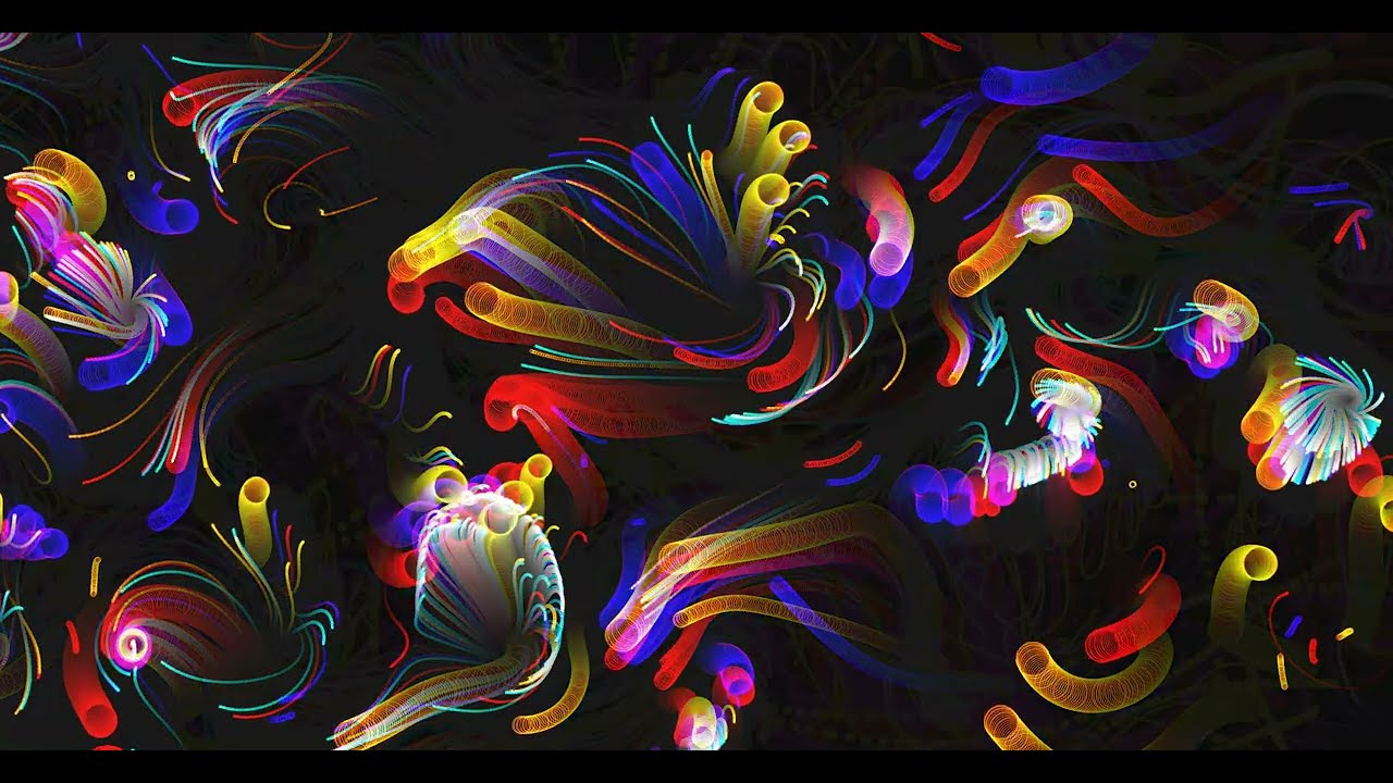 Neon Bloom Horizon | Abstract Digital Art in 4K