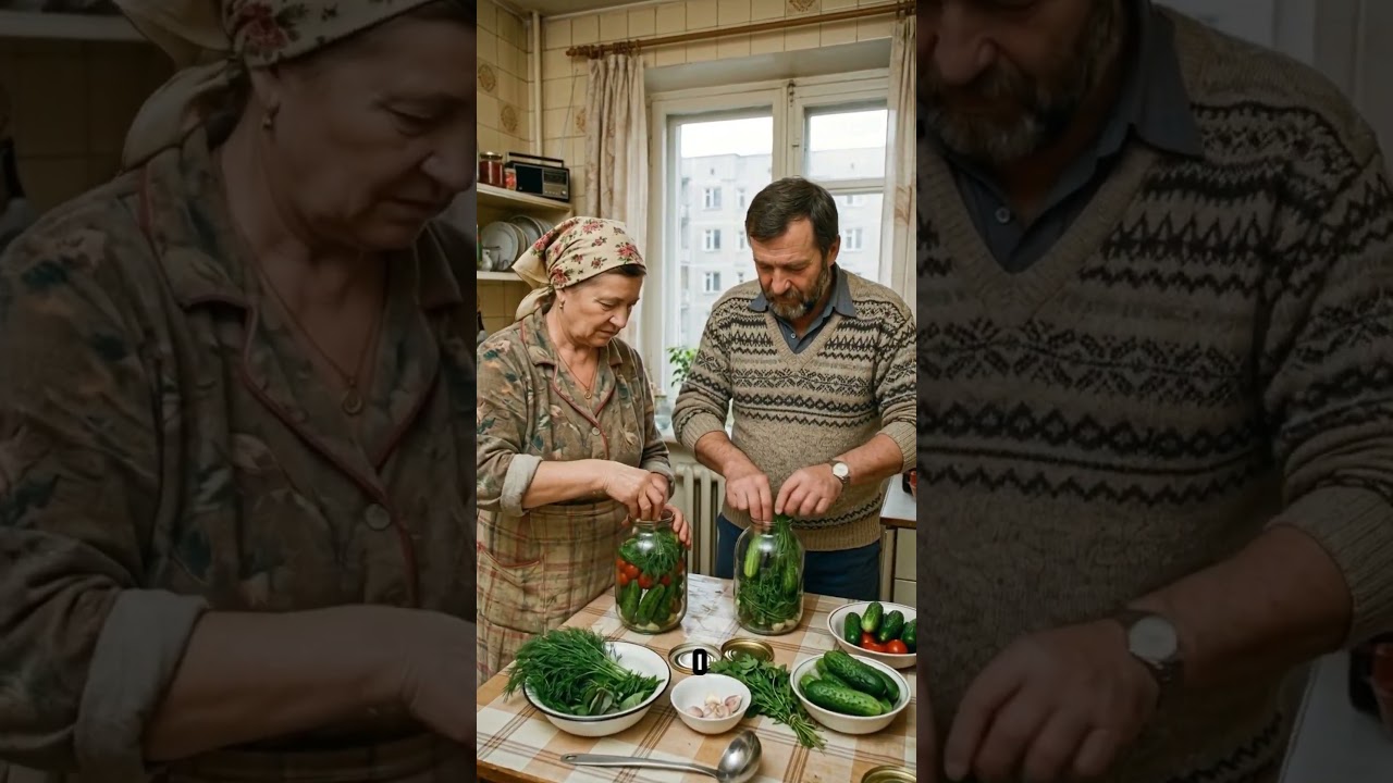 Как мы в СССР всей семьёй закатывали огурцы и помидоры на зиму