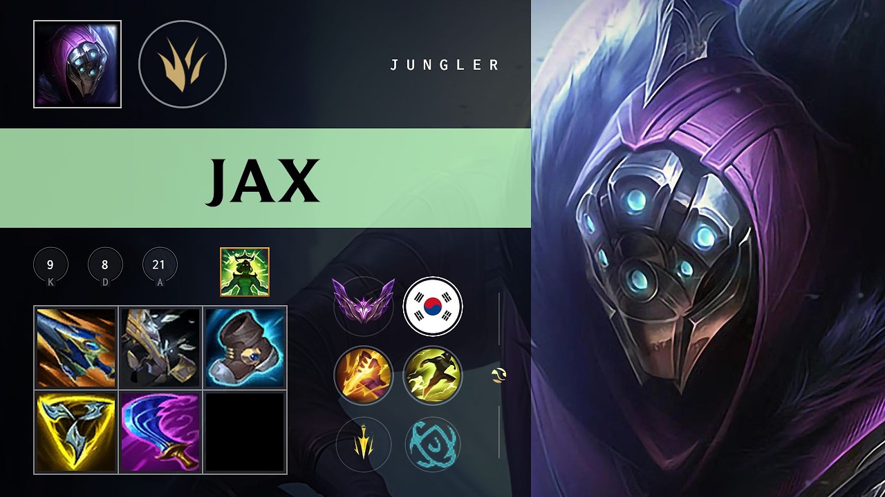 Jax Jungle vs Ambessa - KR Master Patch 26.10