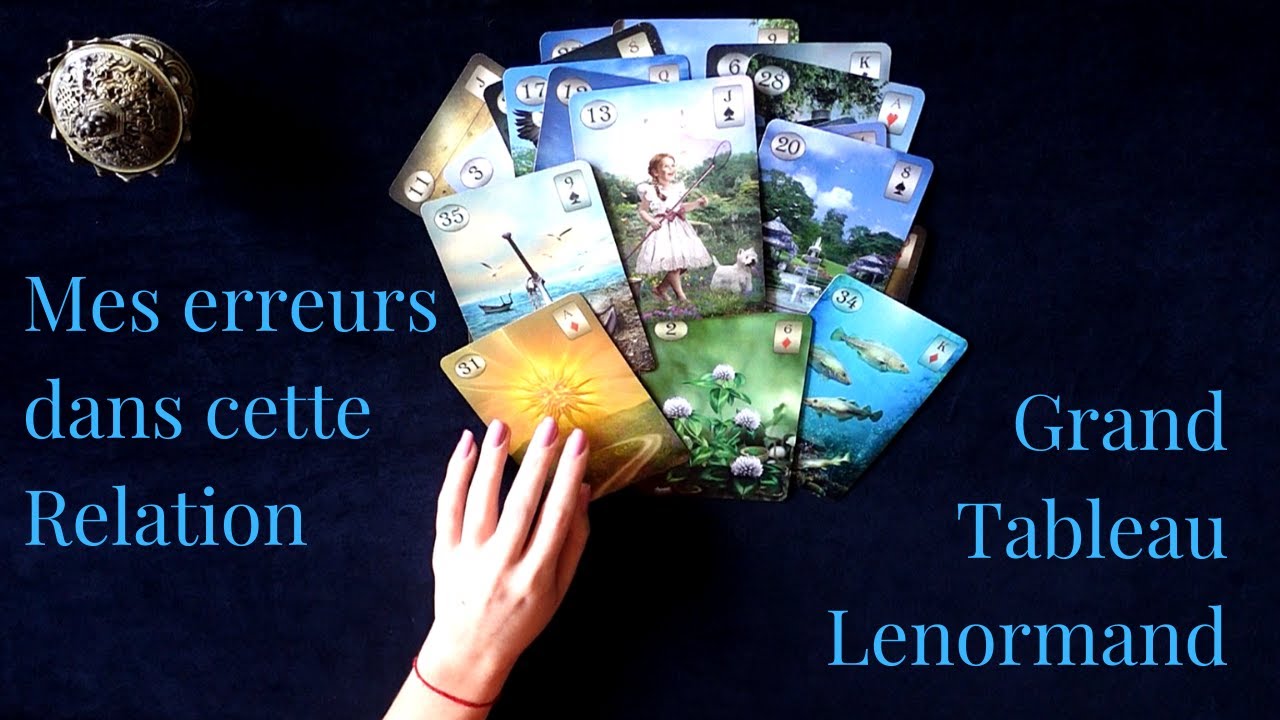 LES ERREURS QUE JE FAIS DANS CETTE RELATION - Grand Tableau Lenormand