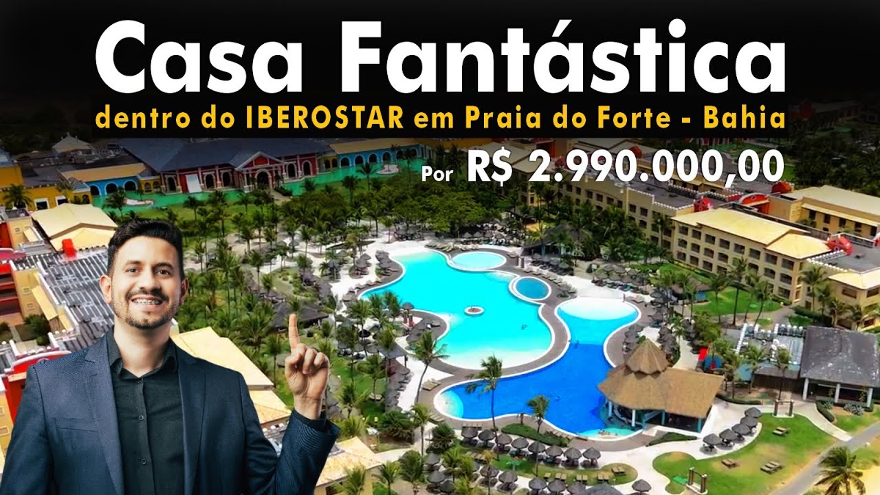 LINDA CASA NO IBEROSTAR PRAIA DO FORTE- BAHIA| COMPLEXO DE RESORTS | R$ 2.990.000,00- ASSISTA EM 4K