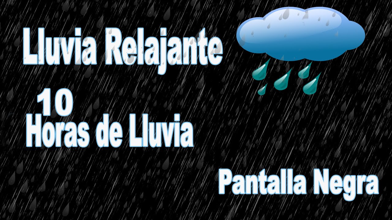 Lluvia Fuerte sin Truenos para Dormir Prufundamente | Pantalla Negra | Sonidos Relajantes