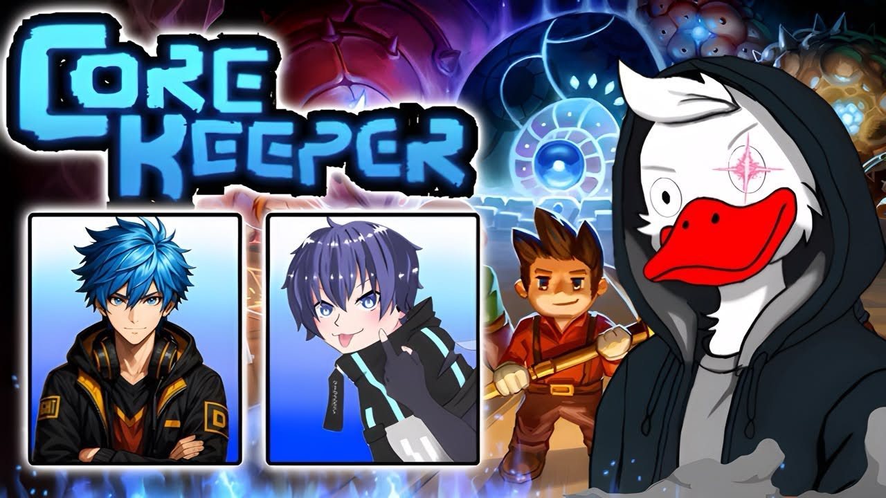 【CoreKeeper】 寝起きチルチル  コラボ配信「潮崎・アマノエル」