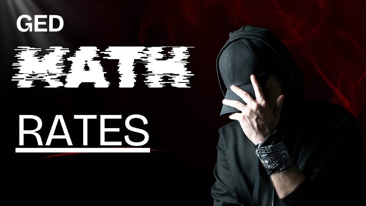 GED Math RATES Based Word Problems (Easy Strategy!) - GED Math