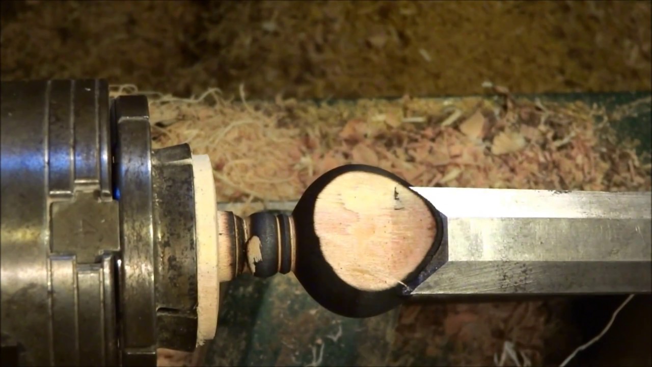 Turning a Curtain Rod Finial
