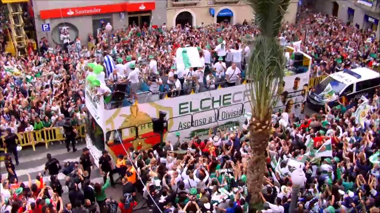 Celebración oficial del ascenso del Elche a Primera División (Parte 1)