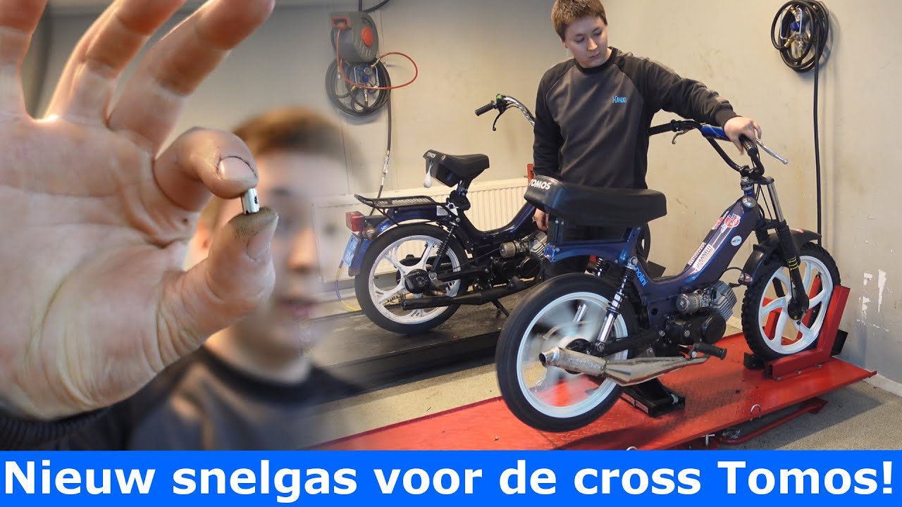 Lusito snelgas monteren Tomos A35 crosser | how to gaskabel inkorten