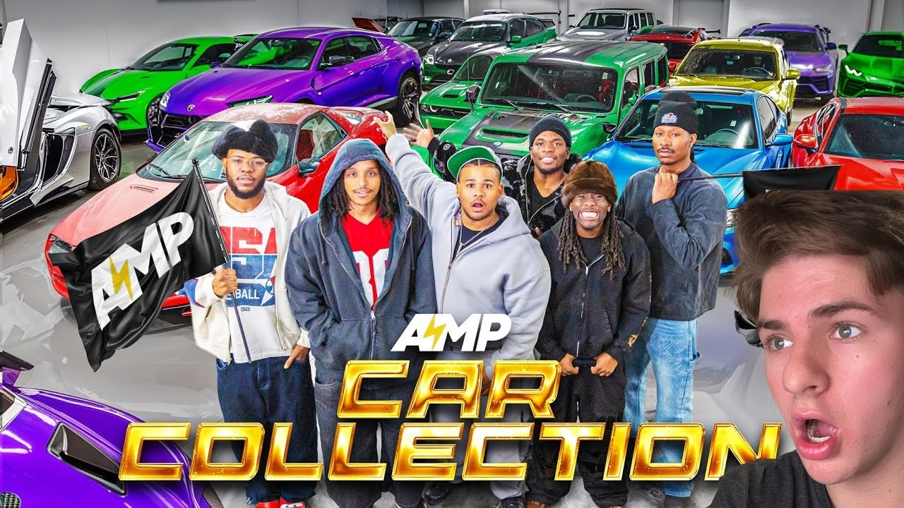 I Reacted To AMP $3M CAR COLLECTION!