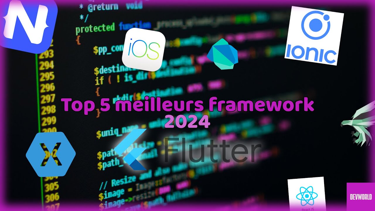 TOP 5 DES MEILLEURS FRAMEWORK EN 2024 #dev #developpeur #app #coding