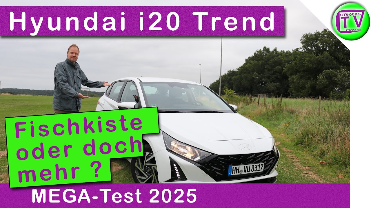 Test Hyundai i20 Trend mit 74kw bzw. 100 PS im Review und Fahrbericht 2025