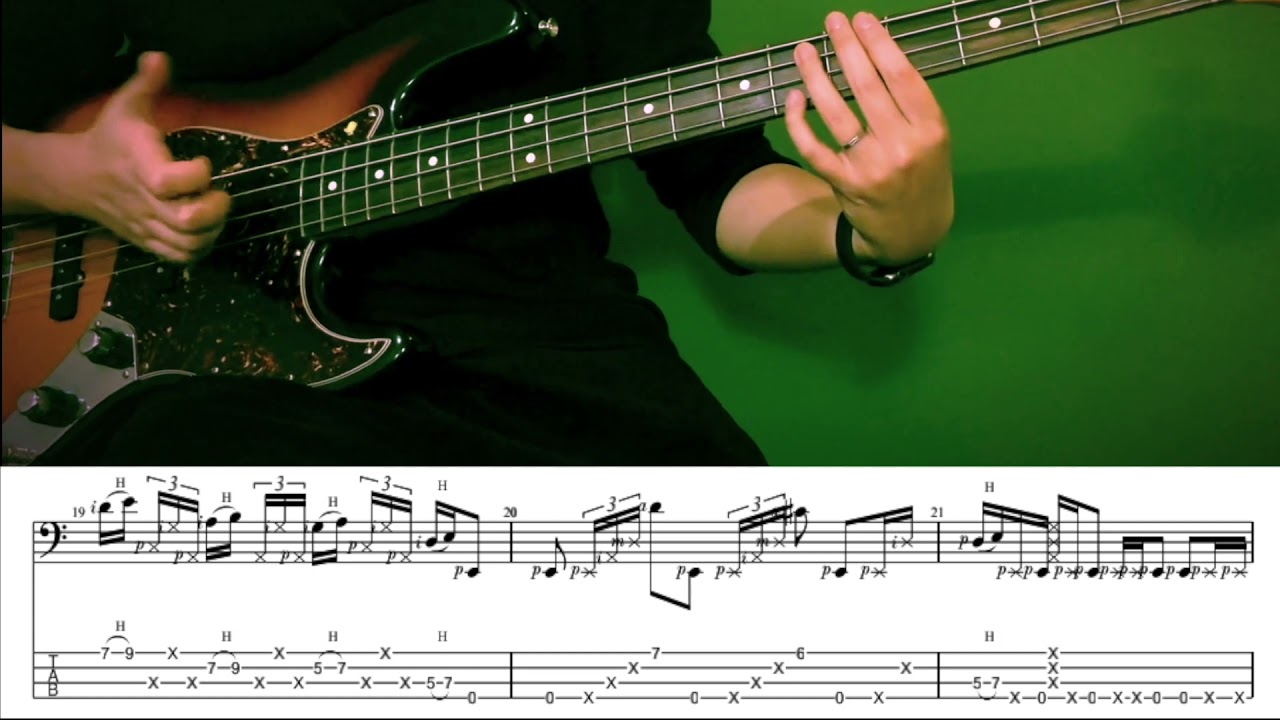 slap bass licks with tab （18）fender 60 jazz bass