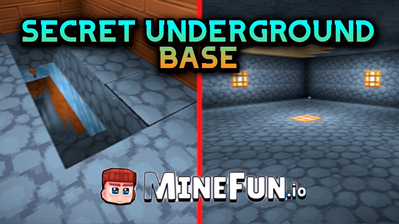 Transforming My House Into a SECRET UNDERGROUND BASE in Minefun.io! 🔥👷‍♂️