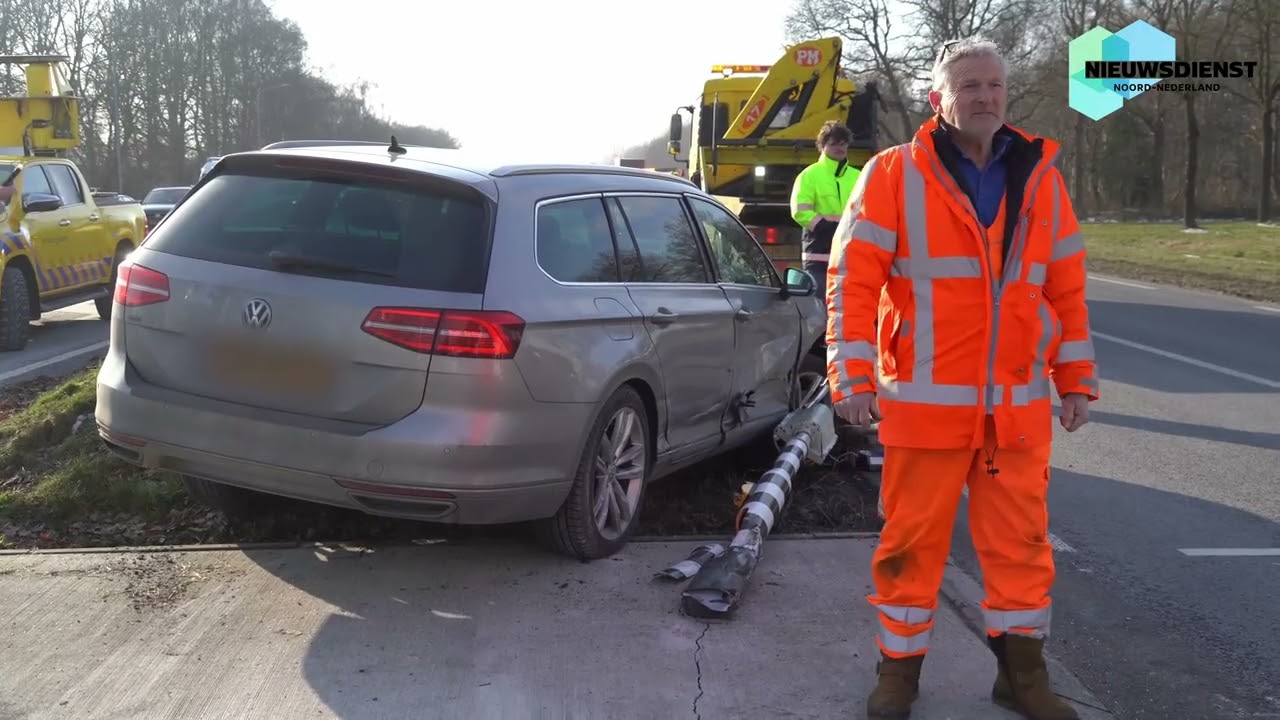 Veel schade en gewonde bij botsing op de Rondweg (N391) bij Emmen