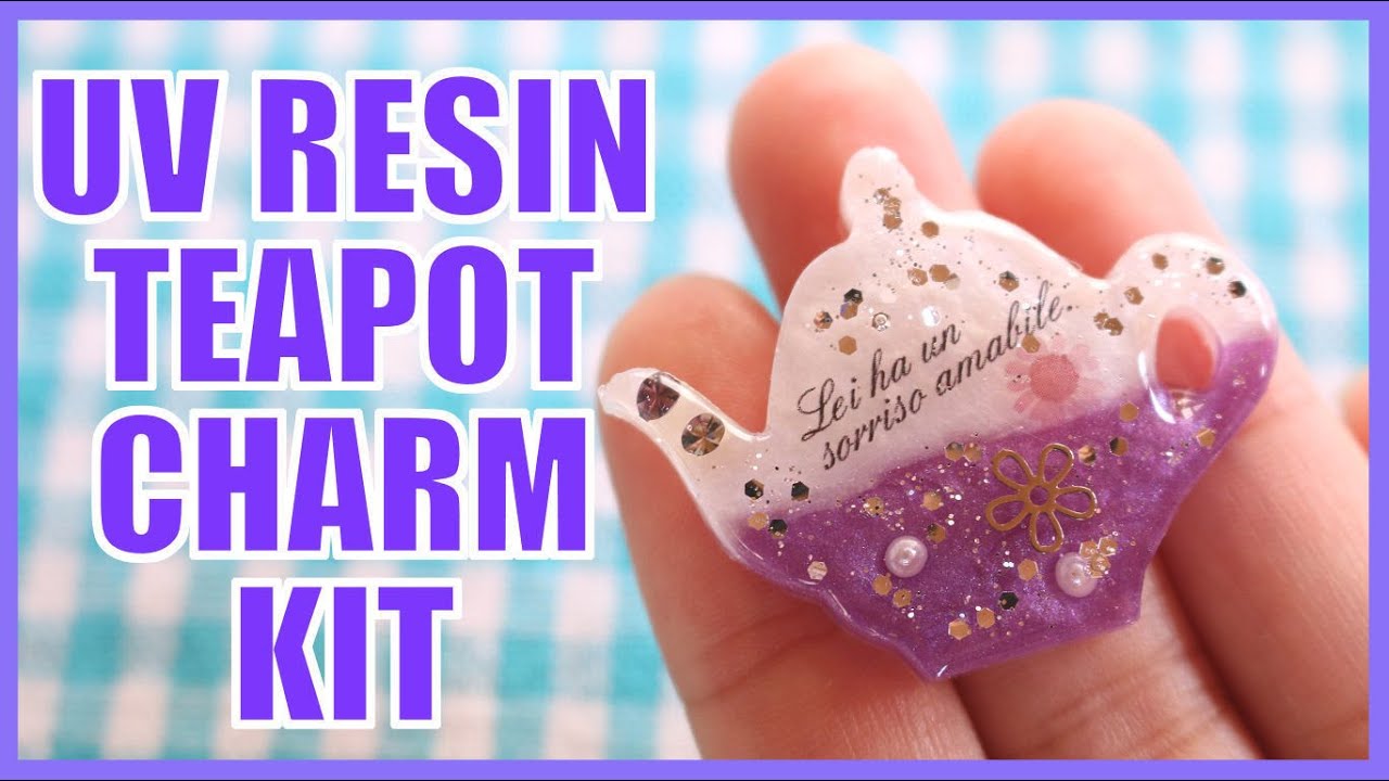 UV Resin Teapot Charm Kit