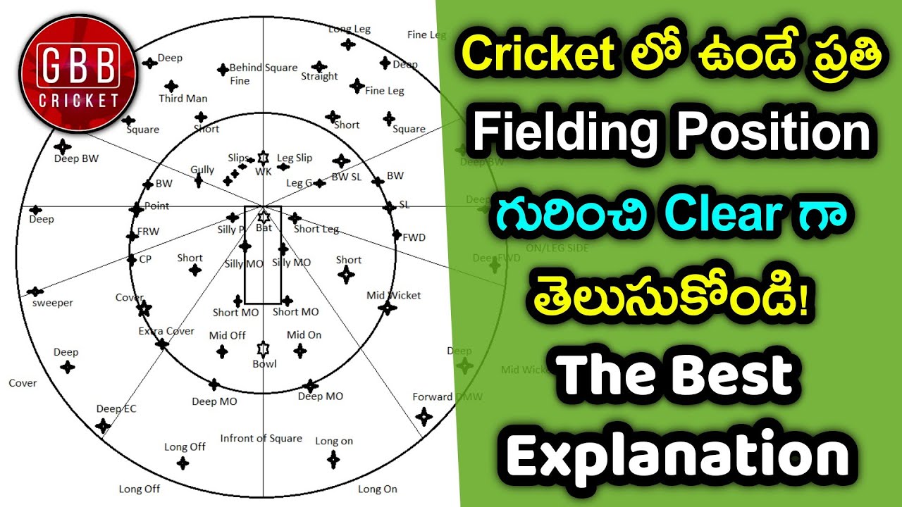 Cricket Fielding Positions Explained | Simple & Best Visual Guide | GBB Cricket