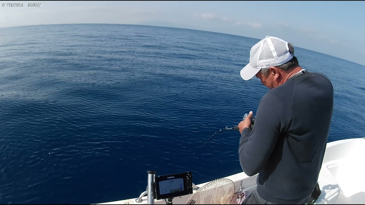 FISHING WITH LIVE KALAMARI RED PORGY (&Phi;&alpha;&gamma;&gamma;&rho;ί) 4.8 KILOS👍👍😜