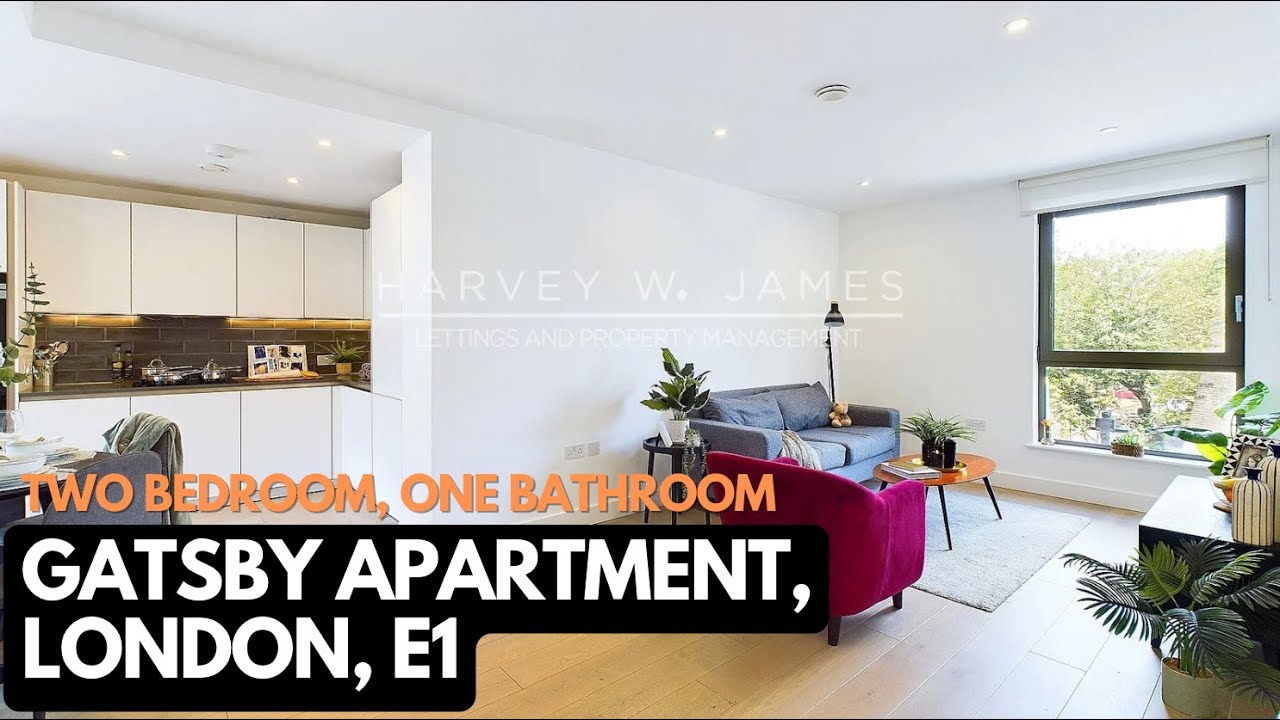 INSIDE the 2nd Floor Two Bedroom, One Bathroom Apartment in Gatsby Apartments, E1 | Harvey W James