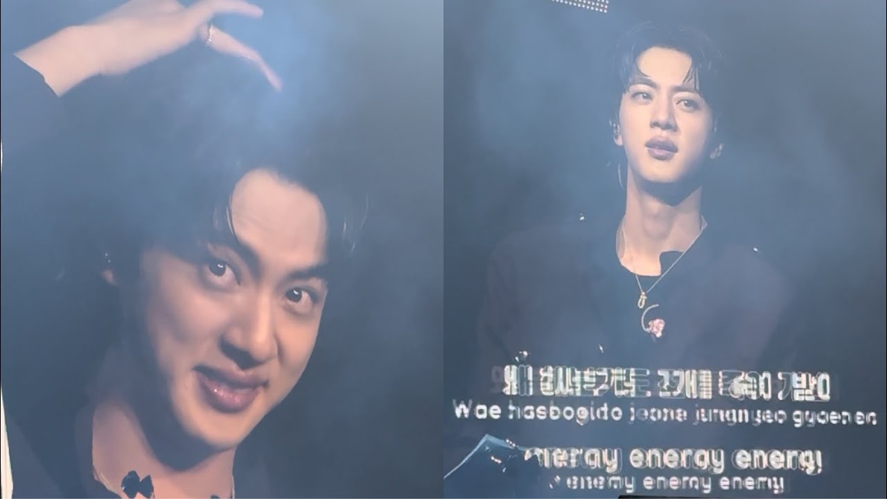 Jin confused by ARMY singing Dope @ 250727 Run Seokjin Ep Tour BTS Tampa Fancam Concert Day 2