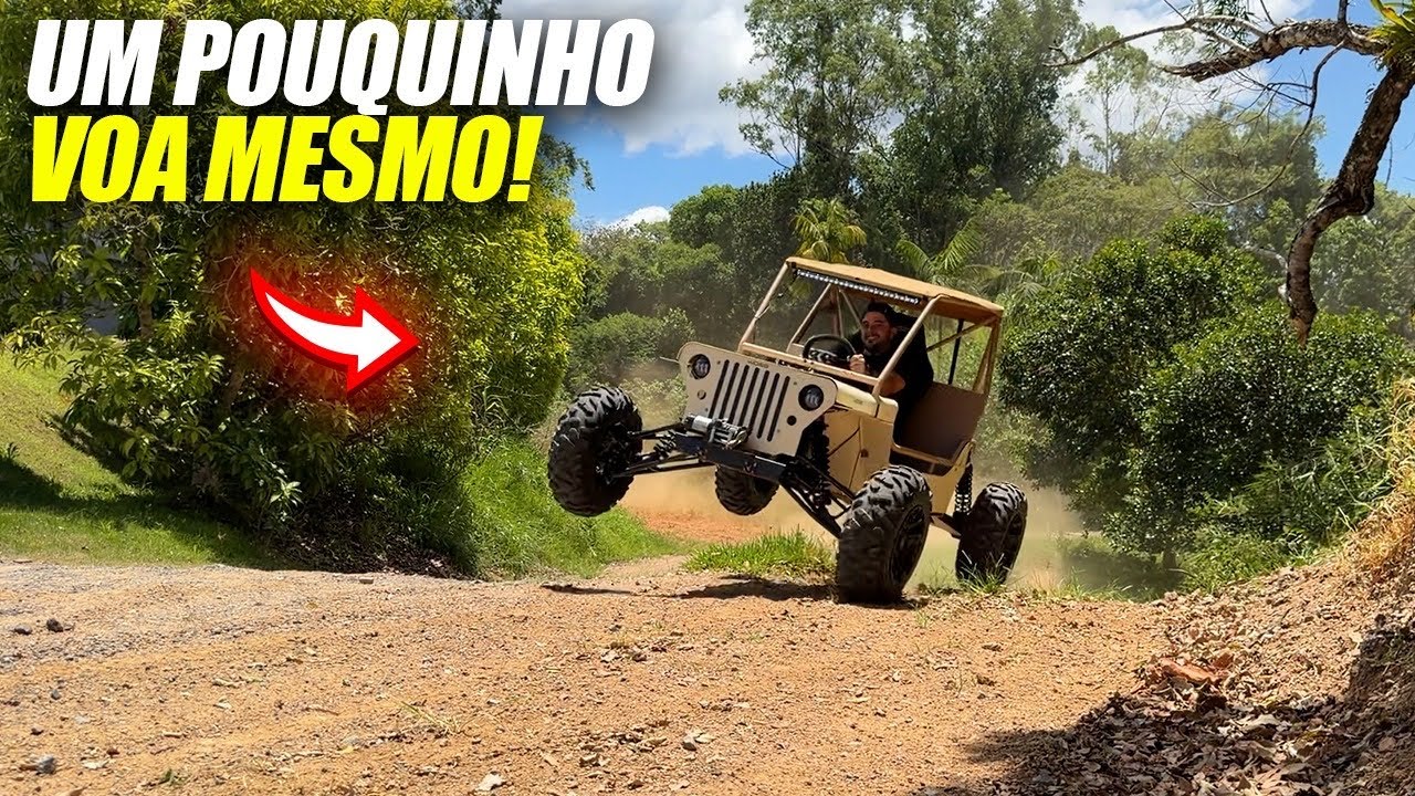 ANDEI NUM MINI JEEP FEITO NO BRASIL PREPARADO PRA OFF-ROAD! BRINQUEDO DE CRIANÇA??