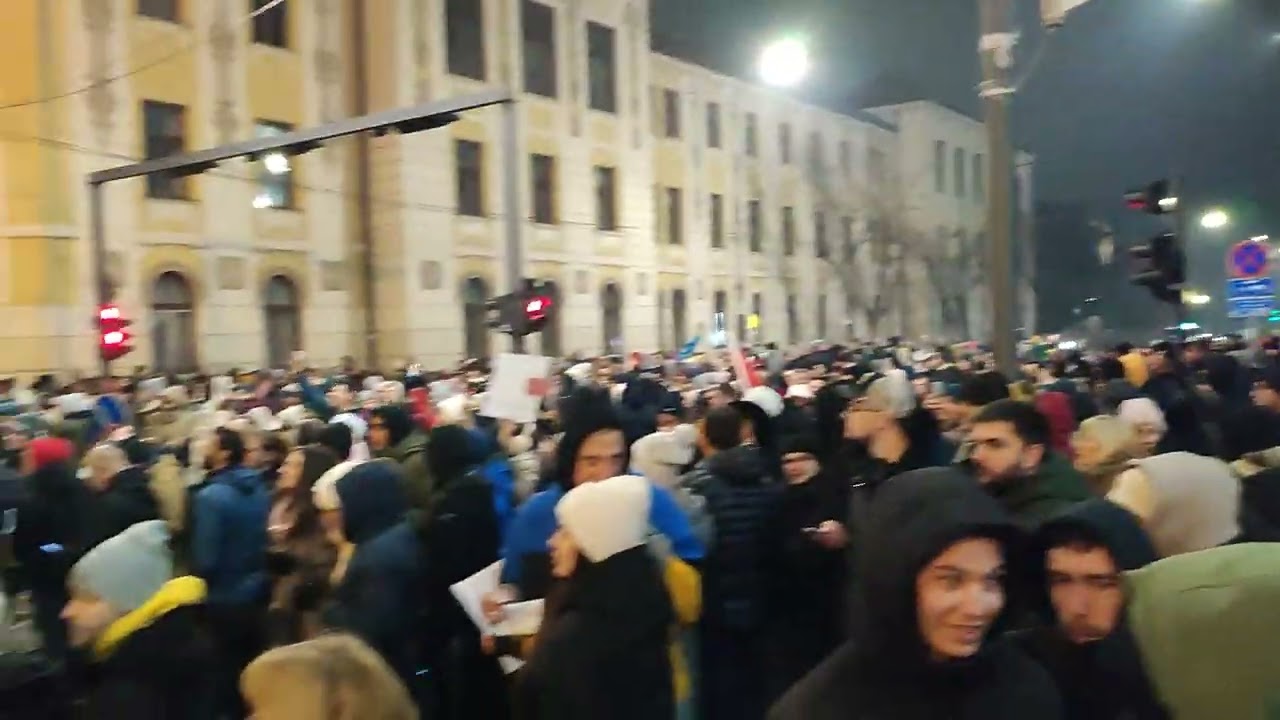 Studentski protest Nis 19.01.2025.