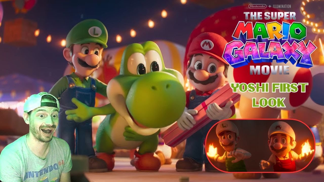 SUPER MARIO GALAXY MOVIE - YOSHI FIRST LOOK REACTION