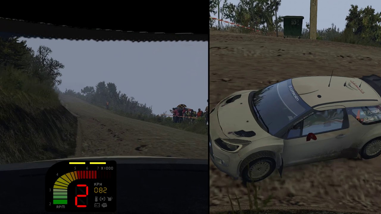 Richard Burns Rally - NGP 6 beta Physics - wet gravel test - DS3 WRC (default setup)