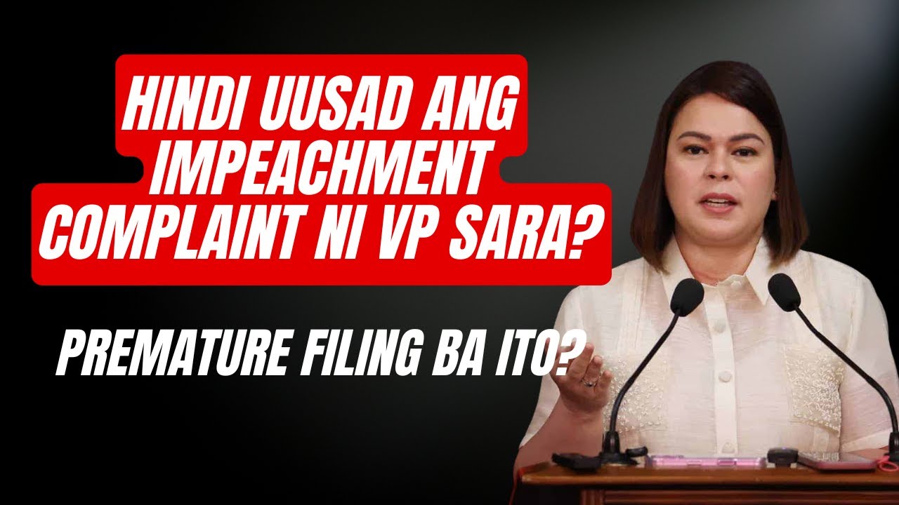 HINDI BA LULUSOT? Impeachment ni VP Sara, Nakaharang sa Pader! Alamin ang Butas sa Maagang Pagsampa!