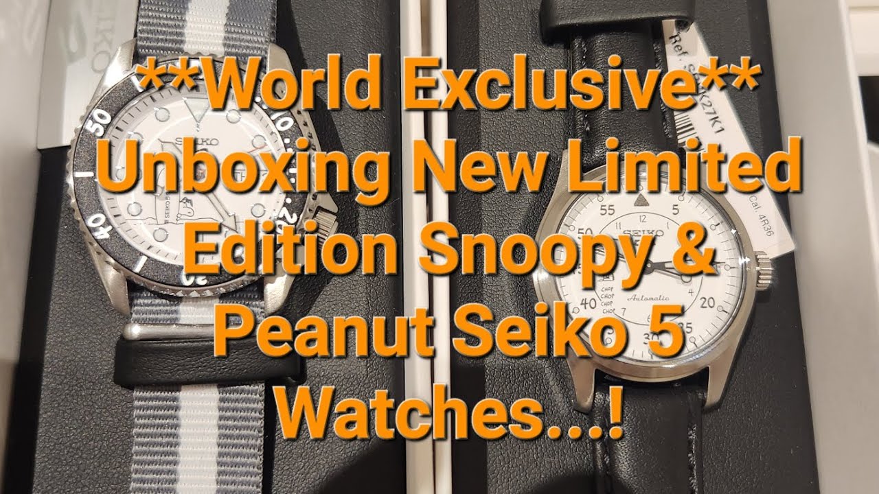 New Limited Seiko 5 Sports Snoppy 'Parachute' & Peanuts 'Surfboard' #seiko #snoopy #watches #rolex