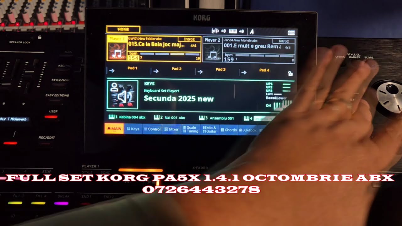 KORG PA5X SET COMPLET ABX // octombrie 2025 // O.S.1.4.1