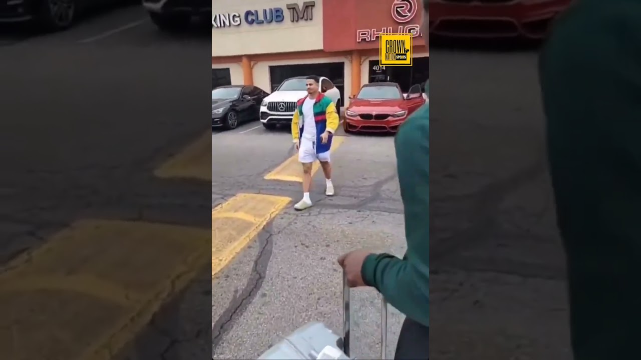 Gervonta Davis runs into Rolly Romero outside Floyd Mayweather GYM