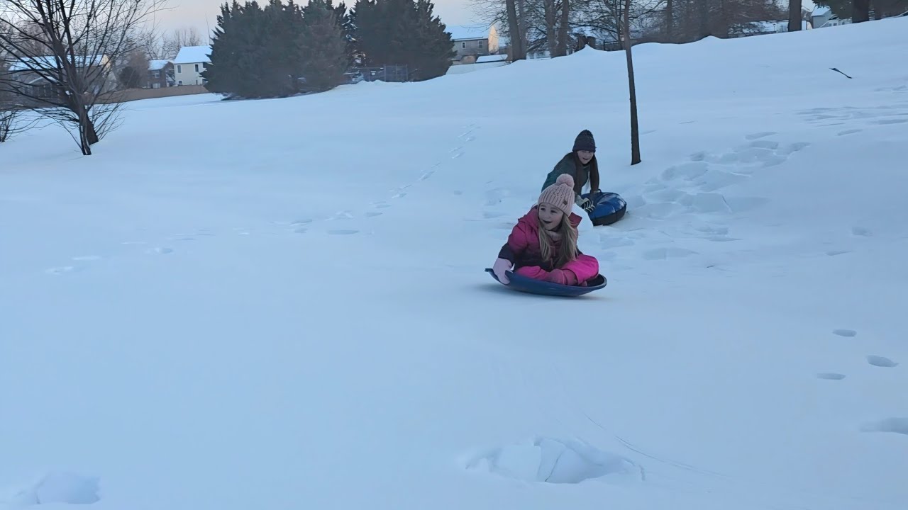 Sledding is snow much fun!
