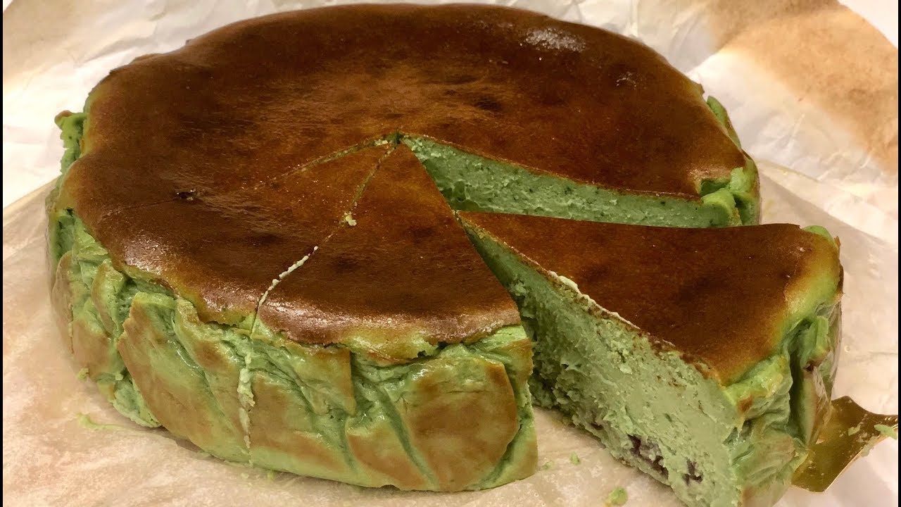 Matcha Burnt Cheesecake  烧焦抹茶芝士蛋糕
