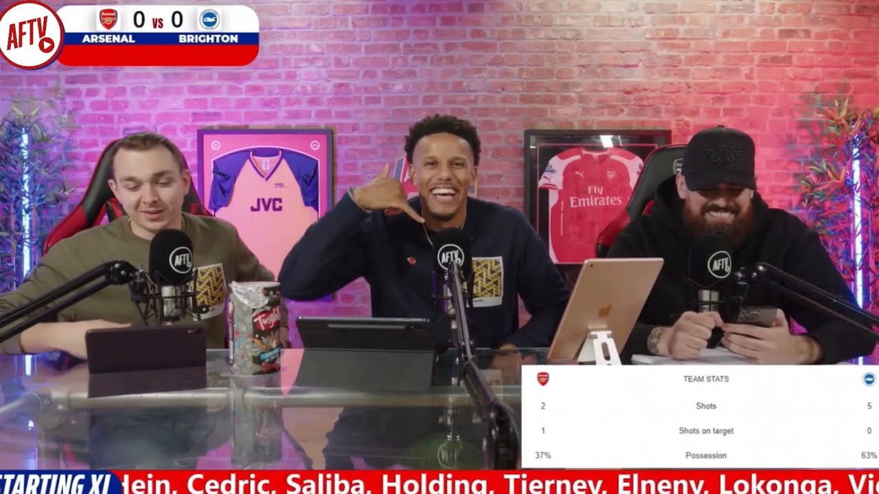 AFTV react to Nketiah goal, 1-0 Arsenal