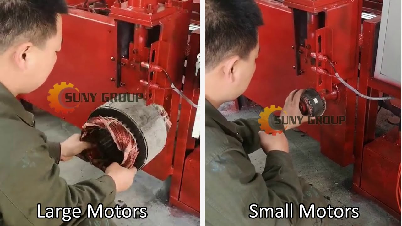 Scrap Motor Recycling Machine (Semi-Automatic)_Large and Small Electric Motor Treatment