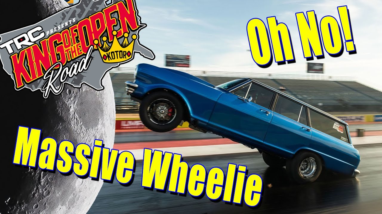 King of the Open Road racing at Ennis did another Bumper dragging wheelie. #thatracingchannel