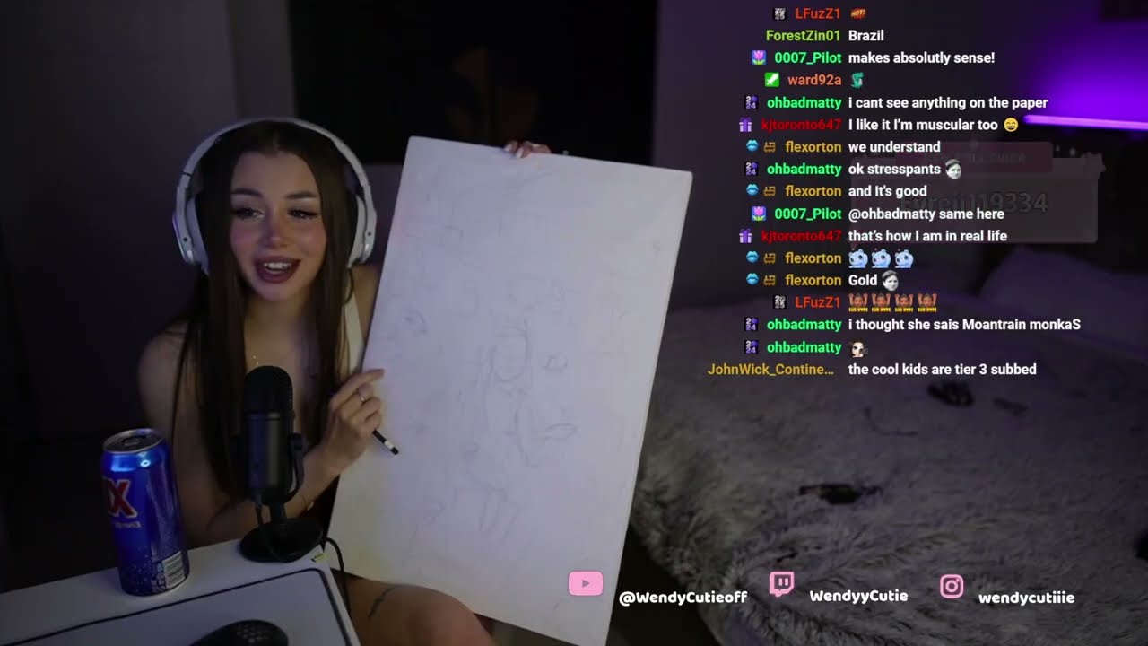 Wendy Started A Painting About Her Streams | Just Chatting | Wendy Cutie Twitch VOD'S