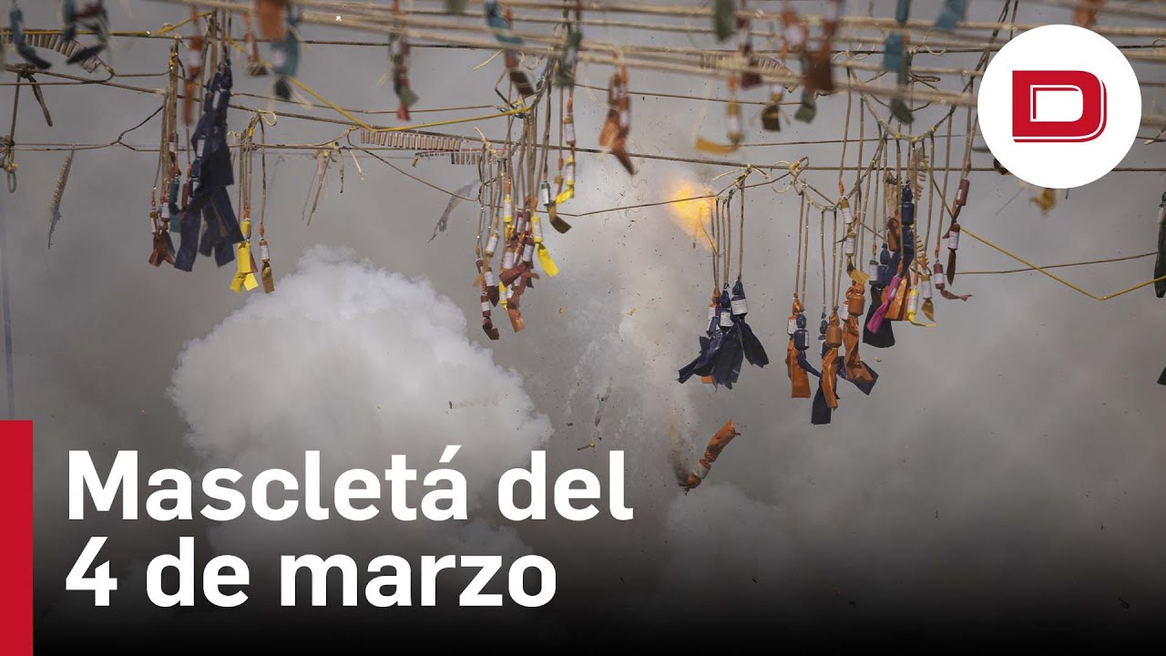 Así ha sido la atronadora mascletà del primer sábado de Fallas en Valencia