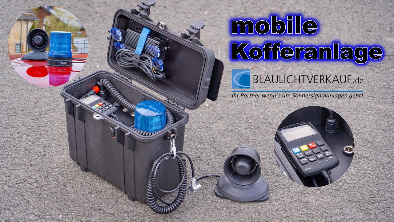 Blaulichtverkauf.de mobile Sondersignalanlage // Kofferanlage // H&auml;nsch Movia SL Typ 610