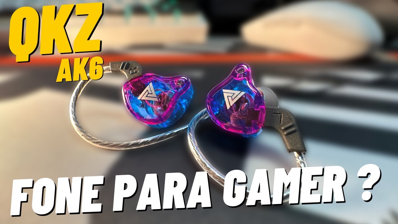 QKZ AK6 - Fone SIMPLES, BOM e BARATOS. Análise Completa. BOM para FPS?